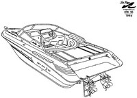 Photo of Sea Ray 310 Sun Sport No Arch, 1994: Parts Manual Sketch 