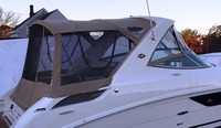 Photo of Sea Ray 310 Sundancer, 2017 Hard-Top, Visor, Side Curtains, Sunshade Top, Camper Top, Camper Side and Aft Curtains, viewed from Starboard Rear 