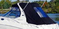 Sea Ray® 320 Sundancer Sunshade-Top-Canvas-Frame-SS-OEM-G4™ Factory SUNSHADE CANVAS and FRAME (behind Radar Arch) with Mounting Hardware, OEM (Original Equipment Manufacturer) (Sunshade-Tops may have been SeaMark(r) vinyl-lined Sunbrella(r) prior to 2008 through 2018, now they are Sunbrella(r) to avoid mold issues