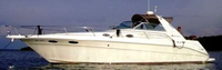 Photo of Sea Ray 330 Sundancer, 1997: Bimini Top, Sunshade, viewed from Port 
