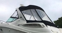 Sea Ray® 330 Sundancer Sunshade-Top-Canvas-Frame-SS-Seamark-OEM-G5.3™ Factory SUNSHADE CANVAS and FRAME (behind Radar Arch) with Mounting Hardware, OEM (Original Equipment Manufacturer) (Sunshade-Tops may have been SeaMark(r) vinyl-lined Sunbrella(r) prior to 2008 through 2018, now they are Sunbrella(r) to avoid mold issues