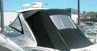 Sea Ray® 335 Sundancer Hard-Top-Visor-and-Valance-OEM-G0™ Factory Hard-Top Front VISOR and VALANCE (Zipper Strip for Track) front window set (1, 2 or 3 front panels) connects to front of factory Hard Top, OEM (Original Equipment Manufacturer)