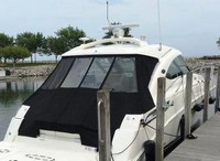 Photo of Sea Ray 470 Sundancer, 2012: 4 Window Hard-Top Aft Curtain Set, viewed from Starboard Rear 