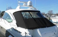 Photo of Sea Ray 48 Sundancer, 2006: Hard-Top Aft Curtain, viewed from Port Rear 