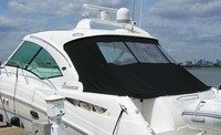 Photo of Sea Ray 48 Sundancer, 2008: Hard-Top Aft Curtain, viewed from Port Rear 