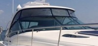 Photo of Sea Ray 500 Sundancer, 2005: Hard-Top, Visor, Side Curtains, viewed from Starboard Front 