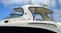 Sea Ray® 550 Sundancer Hard-Top-Aft-Curtain-Strata-OEM-B4™ Factory Hard Top AFT CURTAIN connects from Hard-Top to Transom, typically with Strataglass(r) window(s), OEM (Original Equipment Manufacturer)