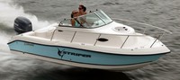Photo of SeaSwirl Striper 1851WA, 2008: (Factory OEM website photo), viewed from Starboard Front 