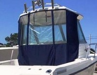 SeaSwirl® Striper 2101WA Alaska Hard-Top-Aft-Drop-Curtain-OEM-T3.5™ Factory AFT DROP CURTAIN to floor with Eisenglass window(s) and Zipper Access for boat with Factory Hard-Top, OEM (Original Equipment Manufacturer)