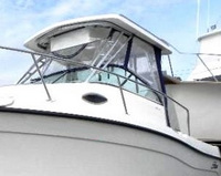 Photo of SeaSwirl Striper 2101WA, 2008: Hard-Top, Connector, Side Curtains, Aft-Drop-Curtain, viewed from Port Front 
