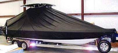 Shearwater 25LTZ, 20xx, TTopCovers™ T-Top boat cover, starboard front