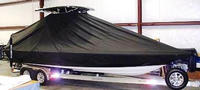 Photo of Shearwater 25LTZ 20xx T-Top Boat-Cover, viewed from Starboard Front 