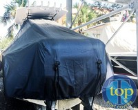 Southport® 26CC T-Top-Boat-Cover-Wmax-1399™ Custom fit TTopCover(tm) (Weathermax -80(tm) fabric) connects to underside of T-Top or Hard-Top to cover entire boat and motor(s)