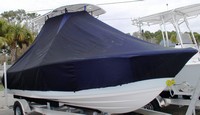 Photo of Sportsman Heritage 211 20xx TTopCover™ T-Top boat cover, viewed from Starboard Front 