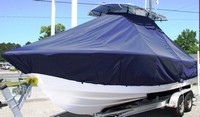 Sportsman® Heritage 231 T-Top-Boat-Cover-Elite-1149™ Custom fit TTopCover(tm) (Elite(r) Top Notch(tm) 9oz./sq.yd. fabric) attaches beneath factory installed T-Top or Hard-Top to cover boat and motors