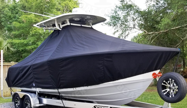 Sportsman Heritage 241, 20xx, TTopCovers™ T-Top boat cover, starboard front