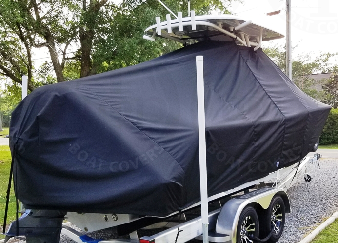 Sportsman Heritage 241, 20xx, TTopCovers™ T-Top boat cover, starboard rear
