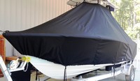 Photo of Sportsman Heritage Platinum 211 20xx TTopCover™ T-Top boat cover, viewed from Port Front 