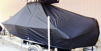 Photo of Sportsman Heritage Platinum 211 20xx TTopCover™ T-Top boat cover, viewed from Port Rear 