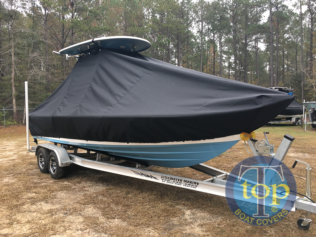 Sportsman Masters 227, 20xx, TTopCovers™ T-Top boat cover, starboard front