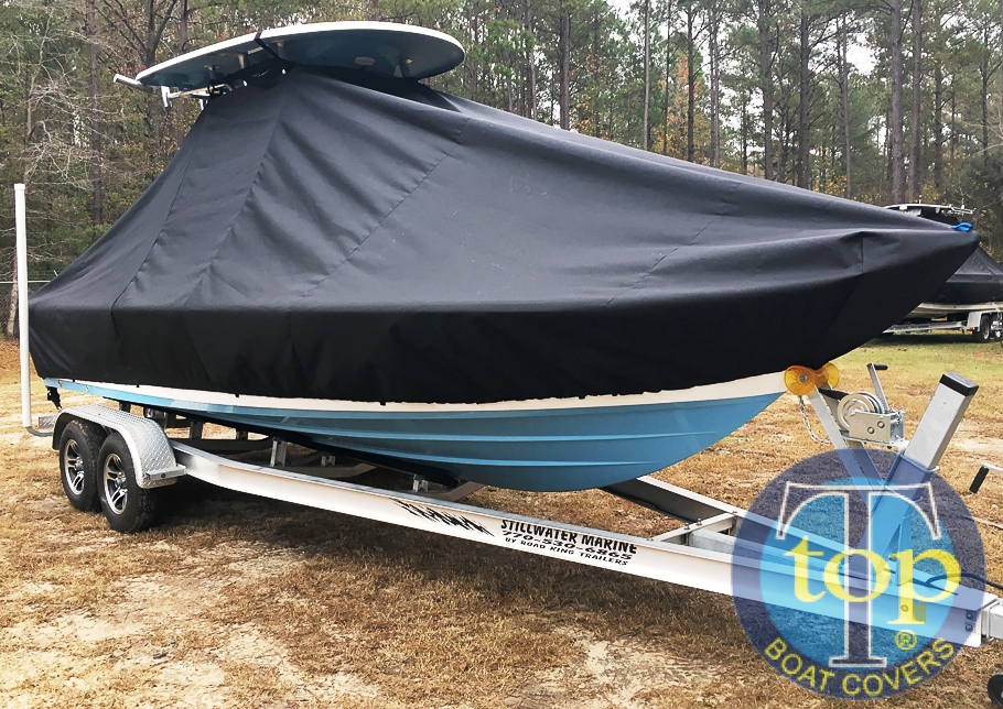 Sportsman Masters Platinum 227, 20xx, TTopCovers™ T-Top boat cover, starboard front