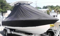 Photo of Sportsman Masters Platinum 247 20xx TTopCover™ T-Top boat cover, viewed from Starboard Front 