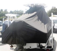 Photo of Sportsman Masters Platinum 247 20xx TTopCover™ T-Top boat cover, viewed from Starboard Rear 