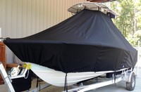 Photo of Sportsman Open 212 20xx TTopCover™ T-Top boat cover, viewed from Port Front 
