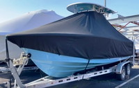 Photo of Sportsman Open 232, 2019 TTopCover™ T-Top boat cover, viewed from Port Front 