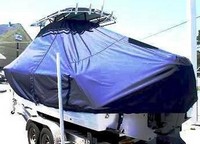 Photo of Sportsman Open 232 20xx TTopCover™ T-Top boat cover, viewed from Port Rear 