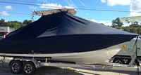 Photo of Sportsman Open Platinum 232 20xx TTopCover™ T-Top boat cover, viewed from Starboard Side 