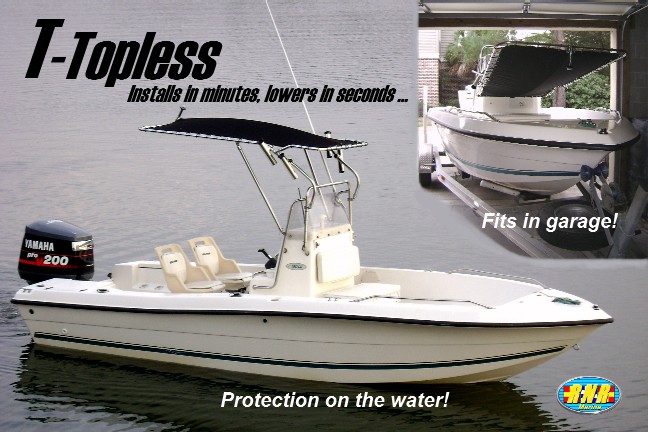 T-Topless™  Folding T-Top (10-Year-Warranty, Made-in-USA) for