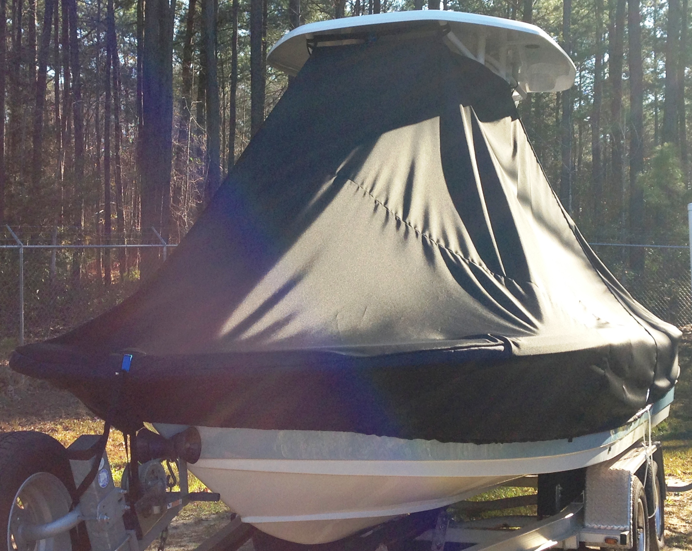 Tidewater, 2000 Carolina Bay, 20xx, TTopCovers™ T-Top boat cover, port front
