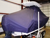 Photo of Tidewater® 230CC 20xx T-Top Boat-Cover, viewed from Starboard Rear 