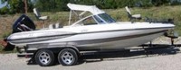 Photo of Triton SF 21, 2001: White Vinyl Convertible Top, viewed from Starboard Side 