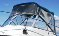 Trophy® 1902 WA Bimini-Side-Curtains-OEM-T2.5™ Pair Factory Bimini SIDE CURTAINS (Port and Starboard sides) with Eisenglass windows zips to sides of OEM Bimini-Top (Not included, sold separately), OEM (Original Equipment Manufacturer)