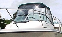 Trophy® 2002 WA Bimini-Aft-Drop-Curtain-OEM-T2™ Factory Bimini AFT DROP CURTAIN with Eisenglass window(s) zips to back of OEM Bimini-Top (not included) to Floor (Vertical, Not slanted to transom), OEM (Original Equipment Manufacturer)