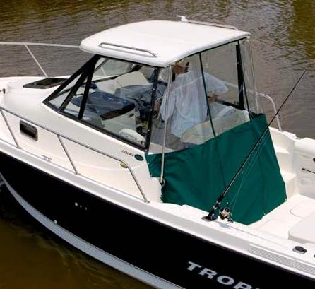 Hard Top Aft-Drop-Curtain (Factory OEM) for Trophy® 2352 WA (2002-current)  from RNR-Marine.com™ (p/n: Hard-Top-Aft-Drop-Curtain-OEM-T) | Verdunkelungsrollos