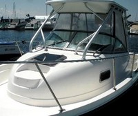 Photo of Trophy 2352 WA, 2005: Hard-Top, Connector, Side Curtains, viewed from Port Bow 