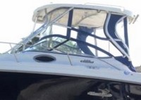 Photo of Wellcraft Coastal 252, 2004: Hard-Top, Front Connector, Side Curtains, Aft-Drop-Curtain Blue, viewed from Port Side 