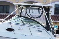 Photo of Wellcraft Coastal 270, 2007: Hard-Top, Front Connector, Side Curtains, Aft-Drop-Curtain, viewed from Port Side 