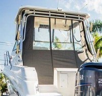 Wellcraft® Coastal 270 Hard-Top-Aft-Drop-Curtain-OEM-T2.5™ Factory AFT DROP CURTAIN to floor with Eisenglass window(s) and Zipper Access for boat with Factory Hard-Top, OEM (Original Equipment Manufacturer)