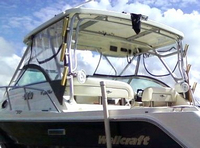 Photo of Wellcraft Coastal 270, 2007: Hard-Top, Front Connector, Side Curtains, viewed from Port Rear 