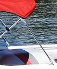 Bimini-Top-WL-Strut-Braces-Stainless™Pair (Port and Starboard) of 46-inch Stainless Steel Rear Top Brace Assemblies (click for full-size picture) Bimini-Top-WL-Strut-Braces-Stainless™Pair (Port and Starboard) of 46-inch Stainless Steel Rear Top Brace Assemblies