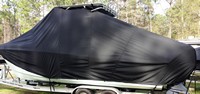 World Cat® 230 DC T-Top-Boat-Cover-Elite-1299™ Custom fit TTopCover(tm) (Elite(r) Top Notch(tm) 9oz./sq.yd. fabric) attaches beneath factory installed T-Top or Hard-Top to cover boat and motors