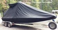 Photo of Yellowfin 24CC 20xx T-Top Boat-Cover T-Top BonNet (not included), viewed from Starboard Front 