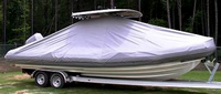 Photo of Zodiac Pro 850 20xx T-Top Boat-Cover, viewed from Starboard Side 