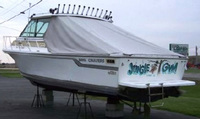 Bimini-Aft-Transom-Curtain-OEM-A&trade;Factory Bimini AFT TRANSOM CURTAIN zips to back of Bimini-Top (not included), OEM (Original Equipment Manufacturer)