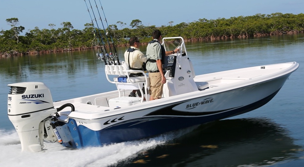 Blue-Wave 2200-Pure-Bay, 2019 brochure-photo, starboard-rear-running ...