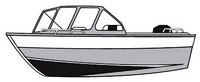 Boat-Cover-CSF-Model-790xx&trade;Carver(r) 790xx series Styled-To Fit(tm) boat cover (for Aluminum Fishing boat with High Windshield Mounted Forward; O/B Outboard) provides a GUARANTEED Fit